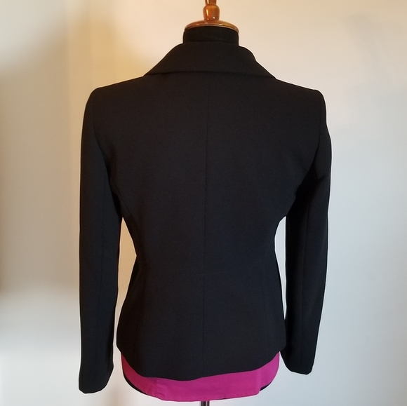 Black Ruffled Suit Jacket/Blazer - Picture 3 of 5